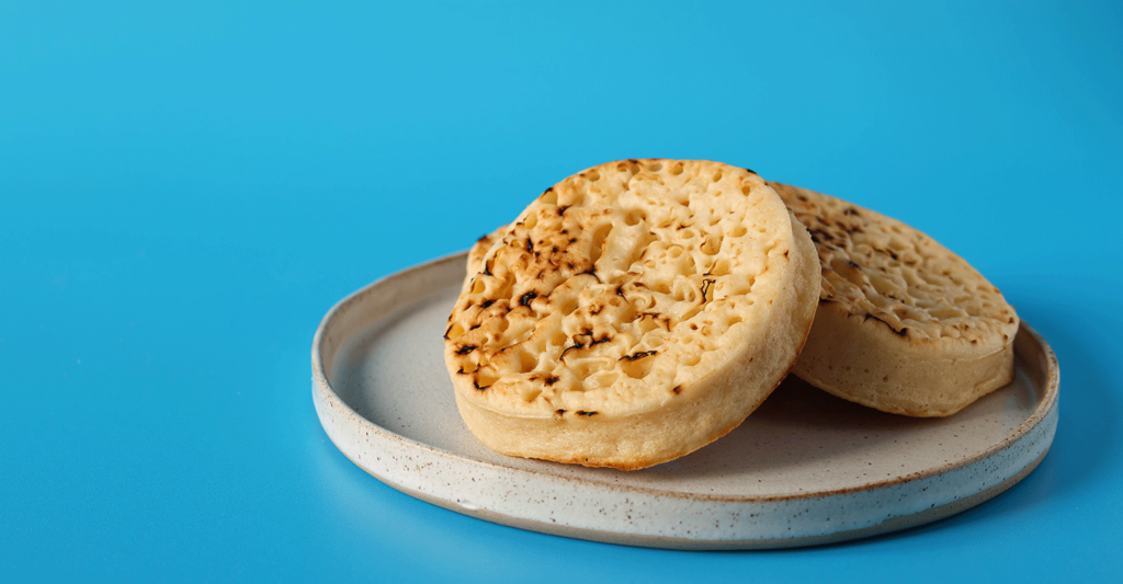 Crumpets made with PELL® K Baking Powder